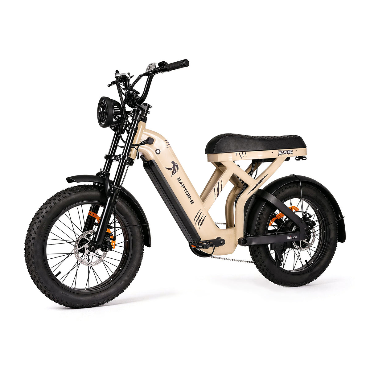 Raptor S electric bike, front left view