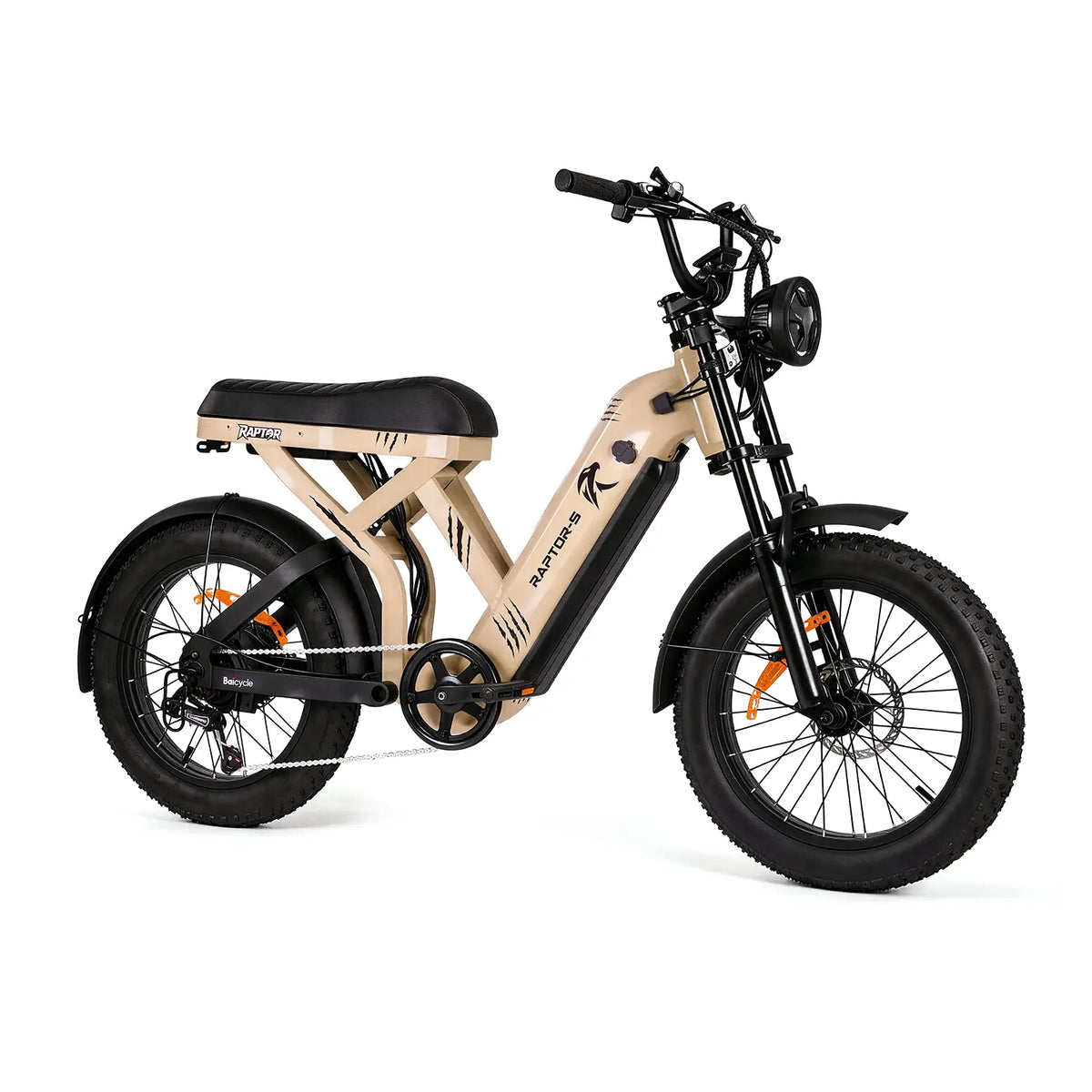 Raptor S electric bike, front right view