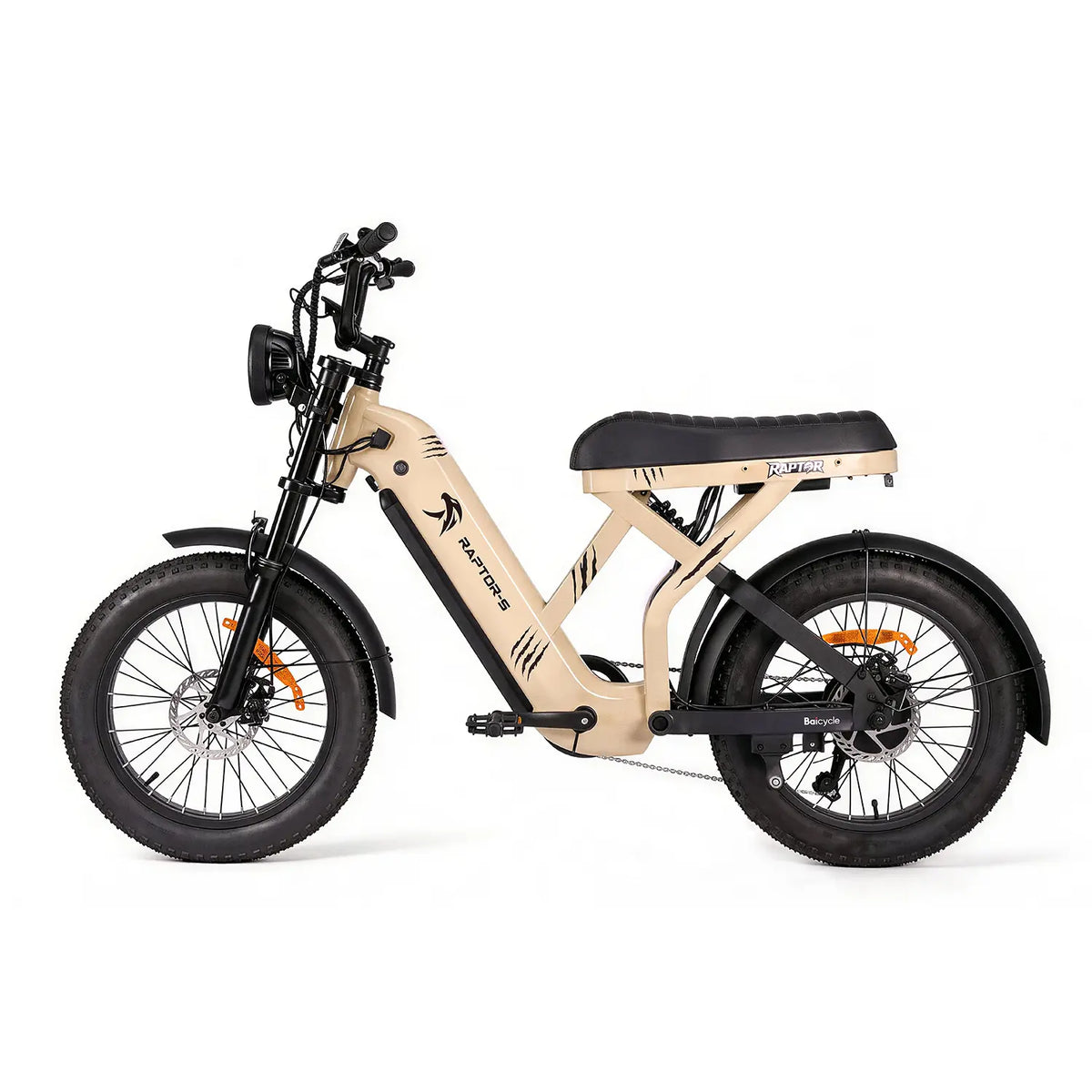 Raptor S electric bike, left side view